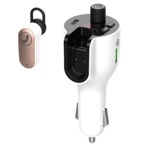 Car Charger with Bluetooth Earphone