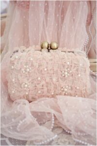 Pink Lace Bridal Clutch Designs