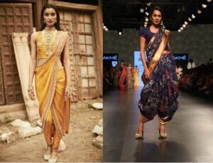 Saree Draping Styles for Mehndi Ceremony