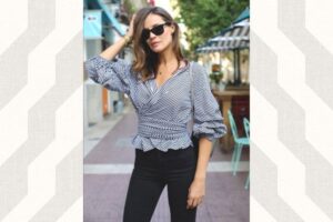 Wrap blouse