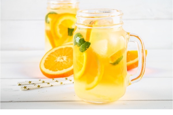 Orange detox drink